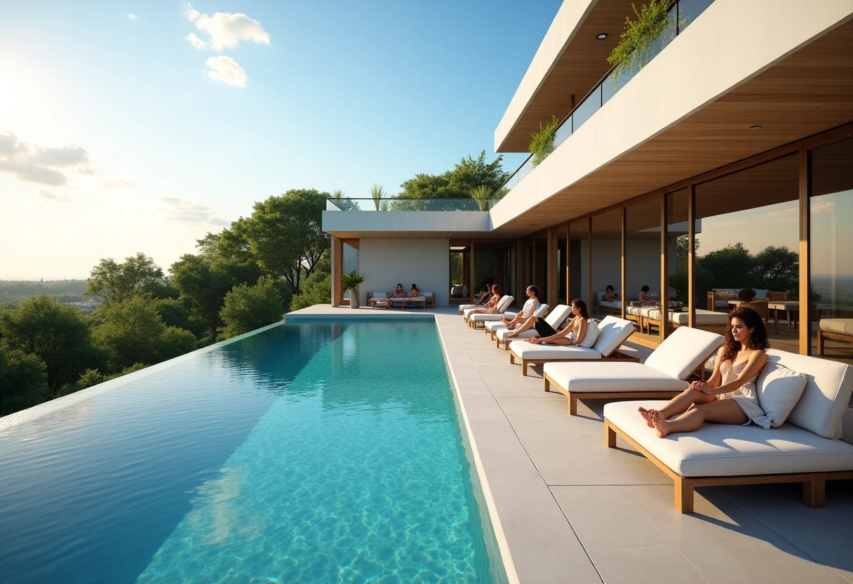 banquette piscine